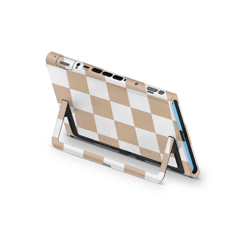 Espresso Checkered Nintendo Switch 2 Decal Skin