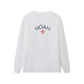 NOAH MARS niche trend brand first generation cross round neck pullover simple men's base shirt trendy long sleeved T-shirt