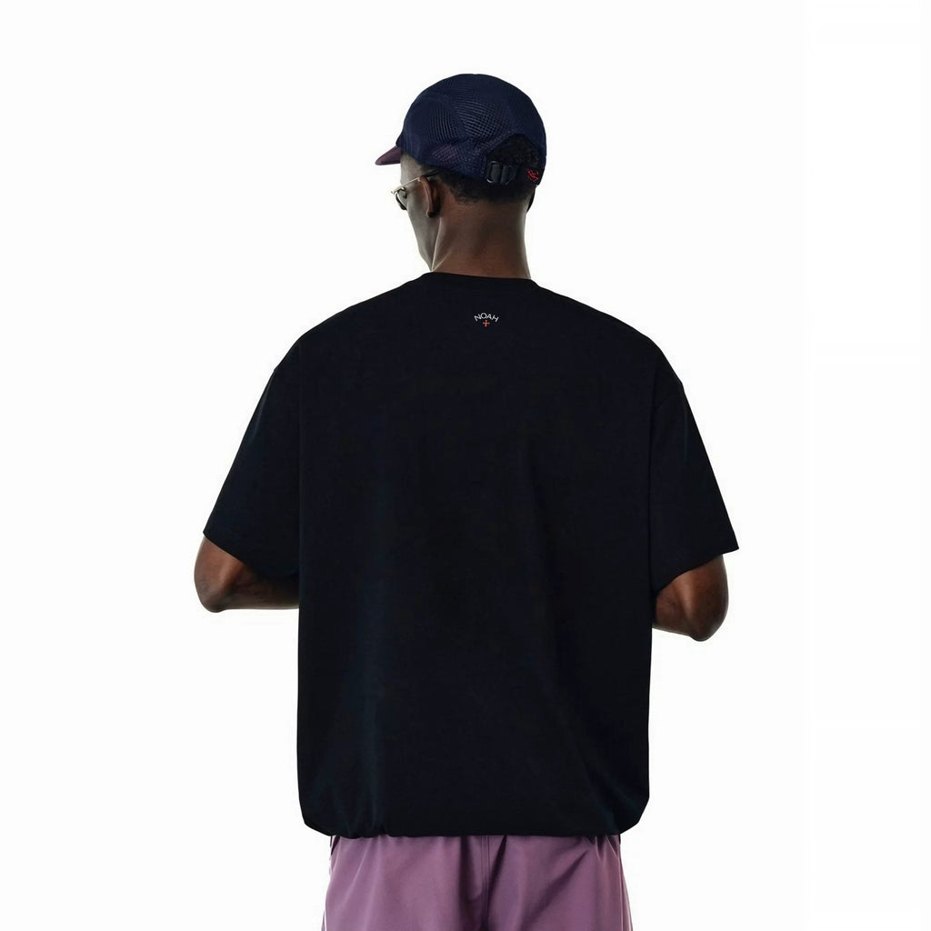 NOAH MARS niche trendy brand with a small cross on the back, American casual, simple, antibacterial, cotton short sleeved T-shirt for men