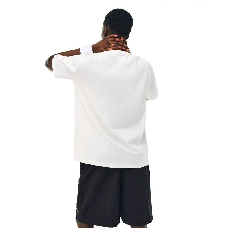 NOAH MARS Henry collar embroidered small logo cross American casual old money style antibacterial cotton short sleeved T-shirt for men
