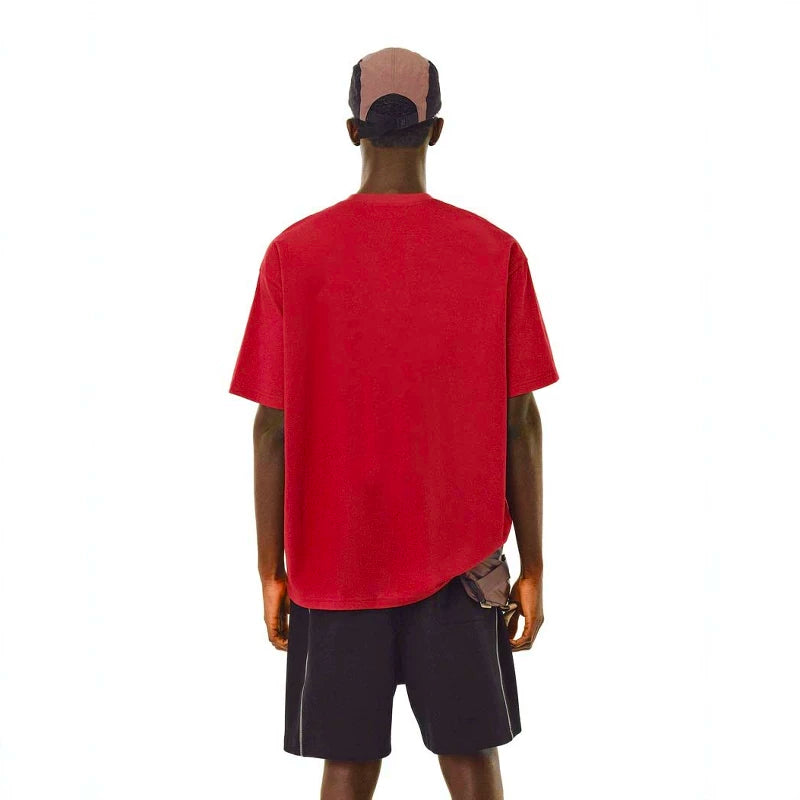 NOAH MARS Niche Trendy Brand Year Anniversary First Generation Crimson Cross Cotton Trendy Loose Short Sleeve T-shirt