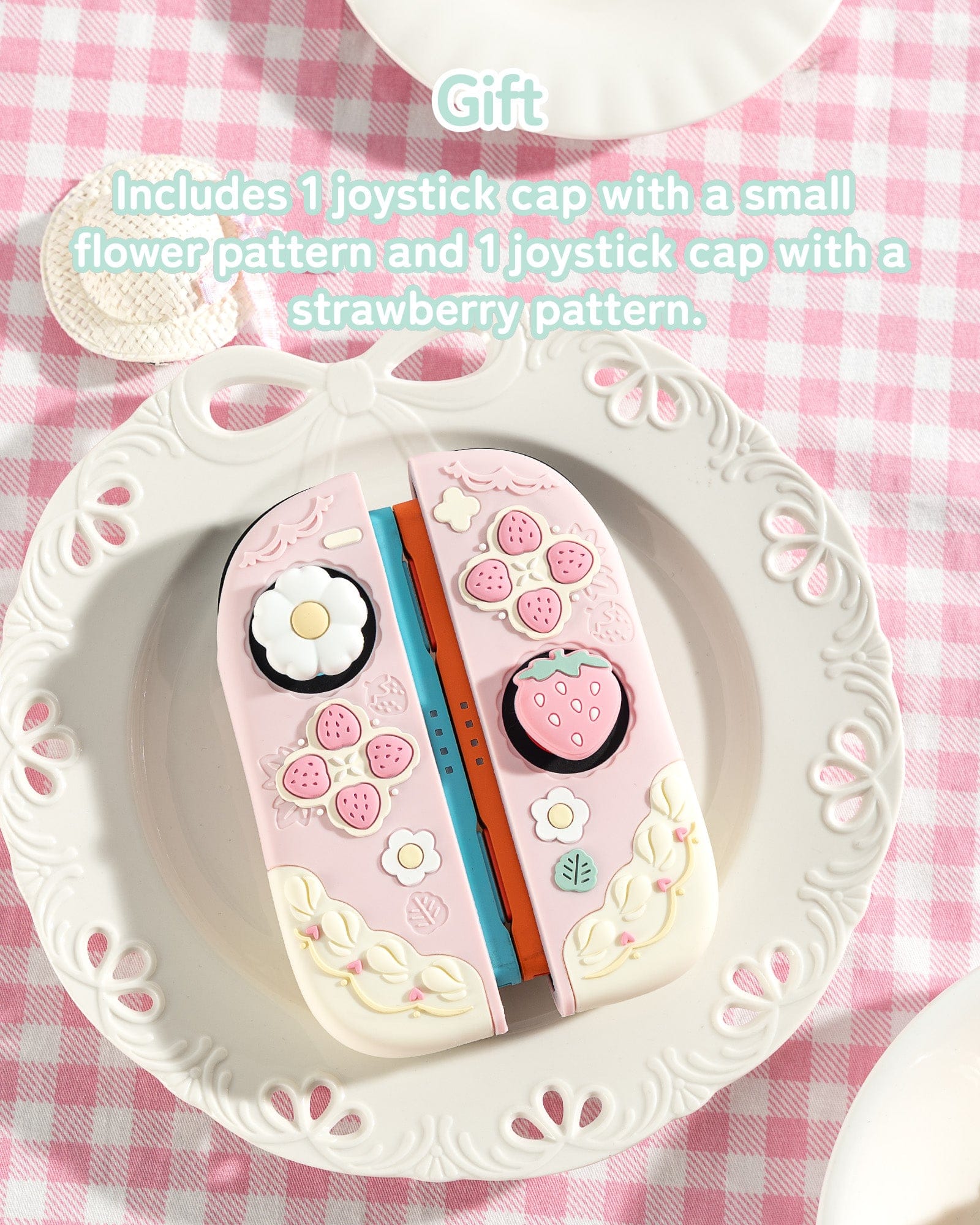 Cream Strawberry Series Protective Case for Switch 2