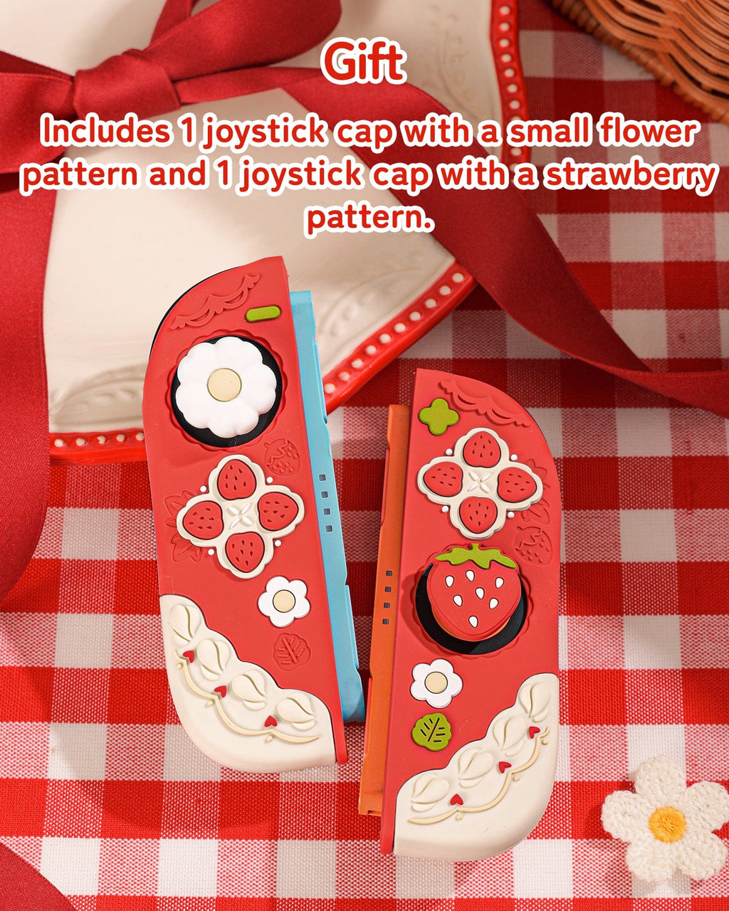 Cream Strawberry Series Protective Case for Switch 2