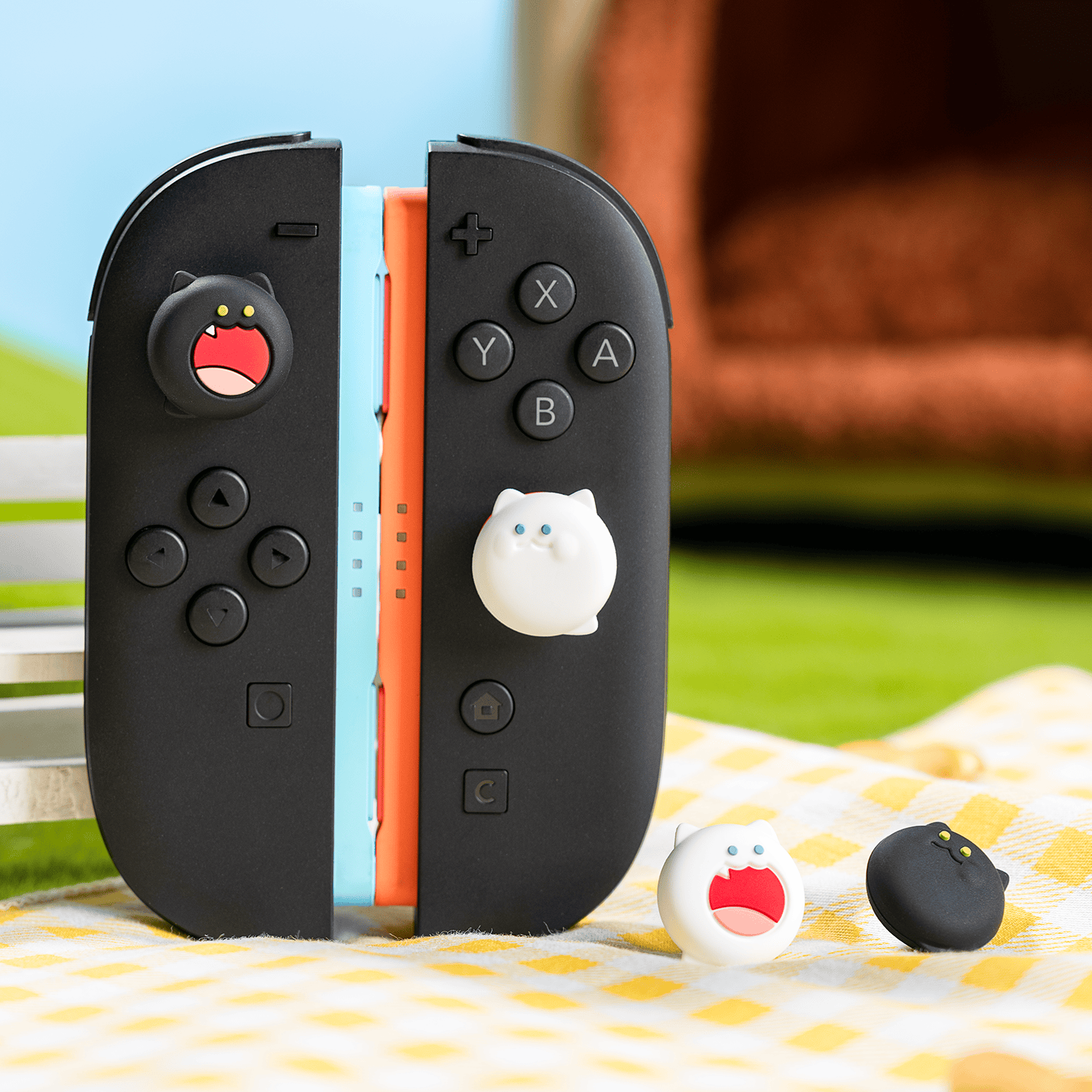 GeekShare BoBo Cat Thumb Grip Caps for Switch 2