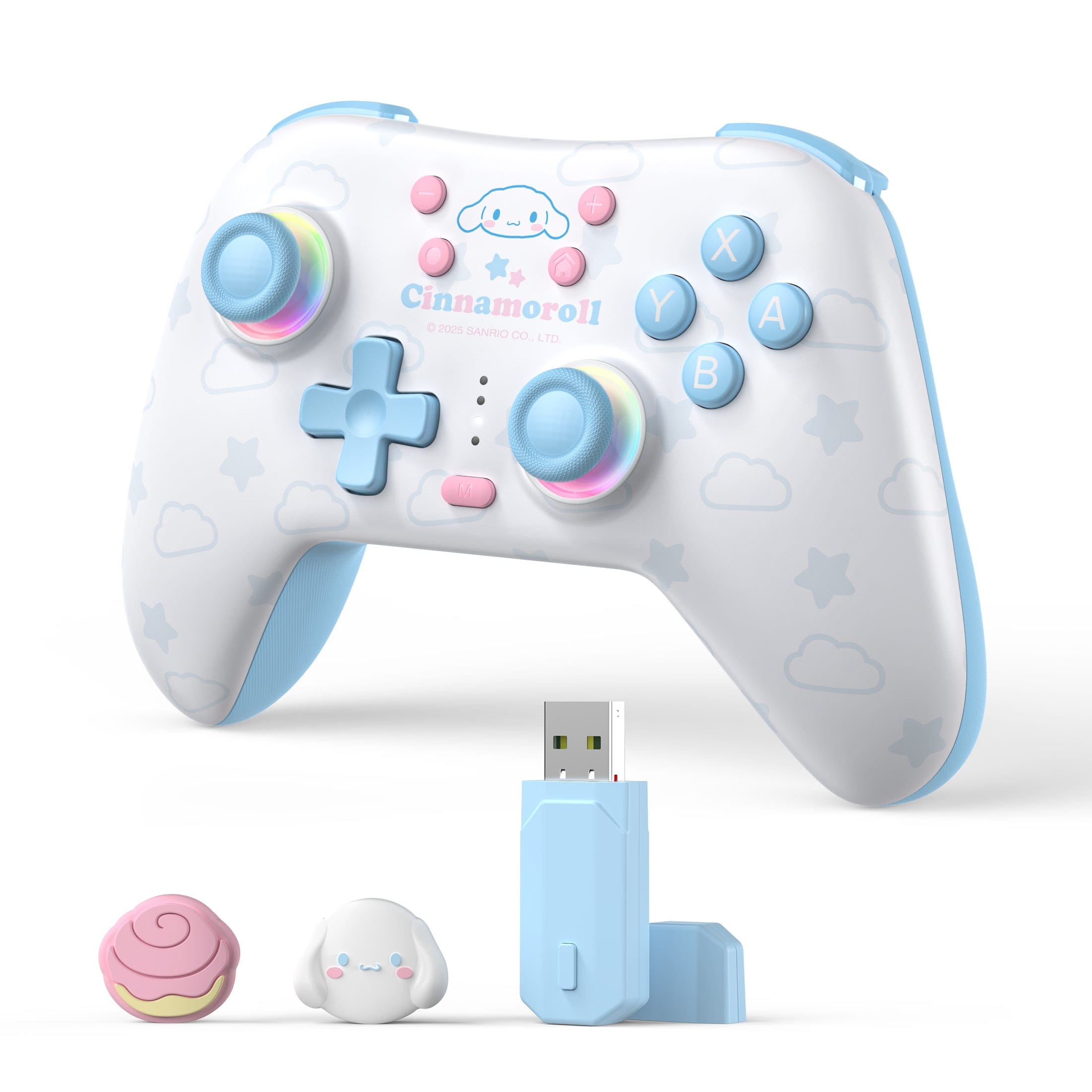 GeekShare Cinnamoroll & Pompompurin Gamepad with Receiver Set For Switch 2/Switch 2017/PC
