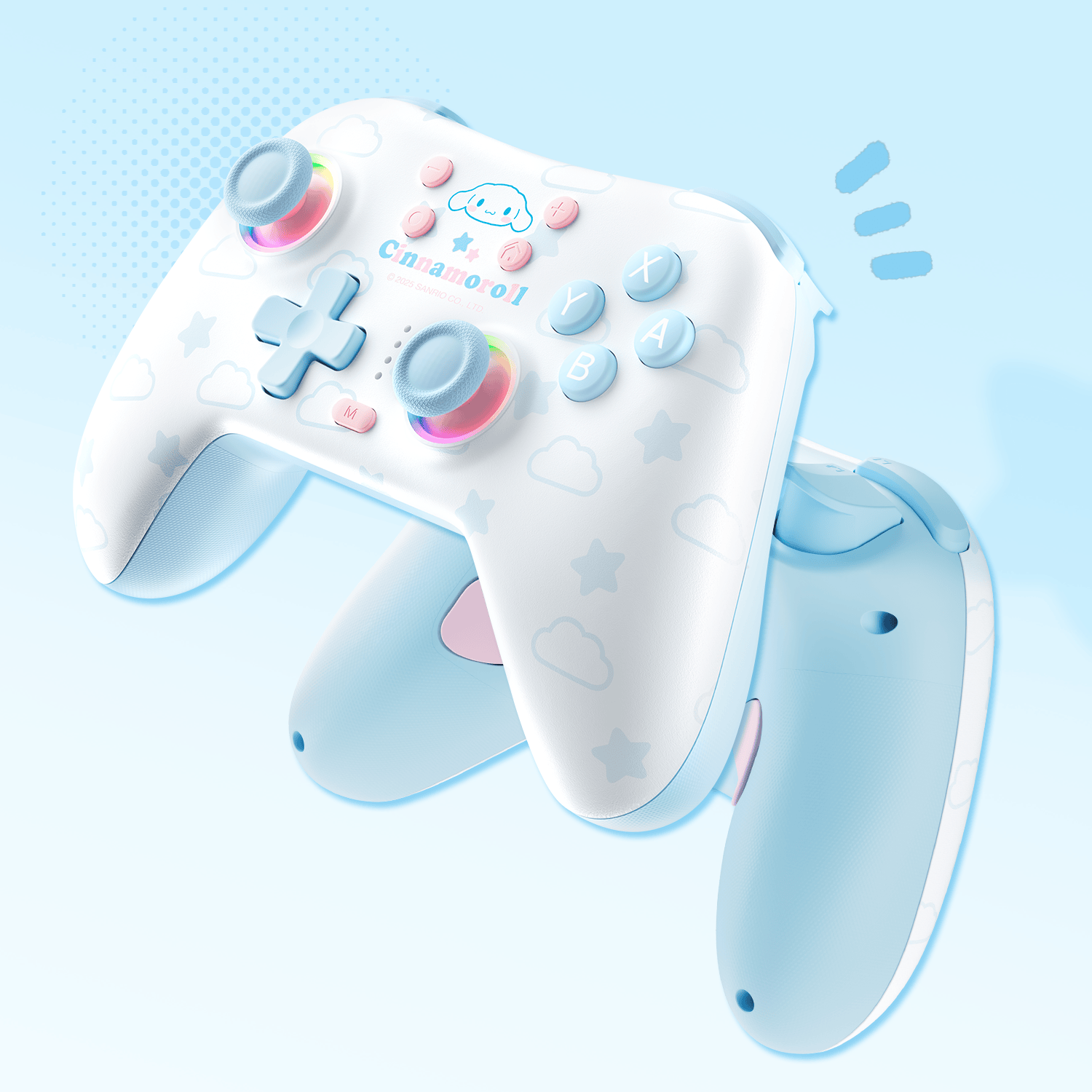 GeekShare Cinnamoroll & Pompompurin Gamepad with Receiver Set For Switch 2/Switch 2017/PC