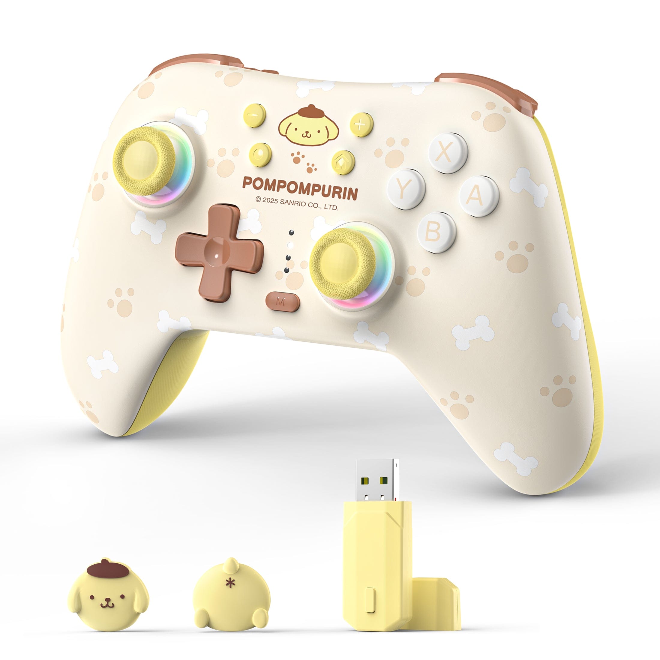 GeekShare Cinnamoroll & Pompompurin Gamepad with Receiver Set For Switch 2/Switch 2017/PC