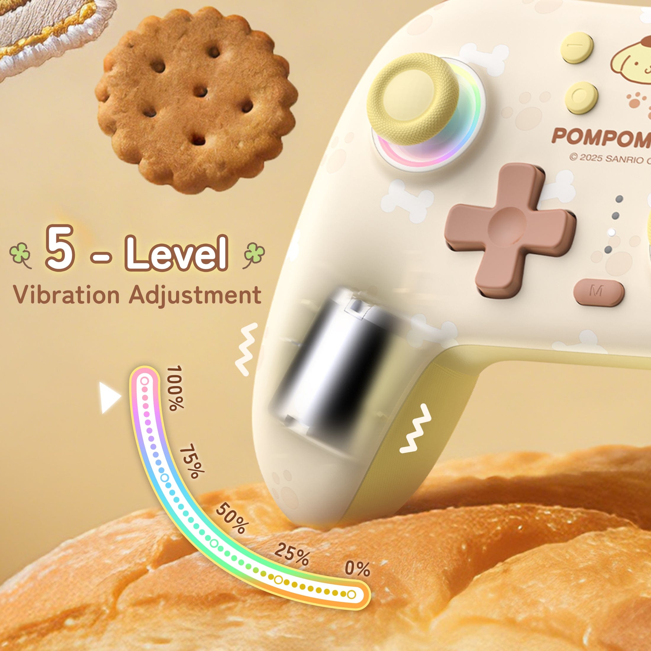 GeekShare Cinnamoroll & Pompompurin Gamepad with Receiver Set For Switch 2/Switch 2017/PC