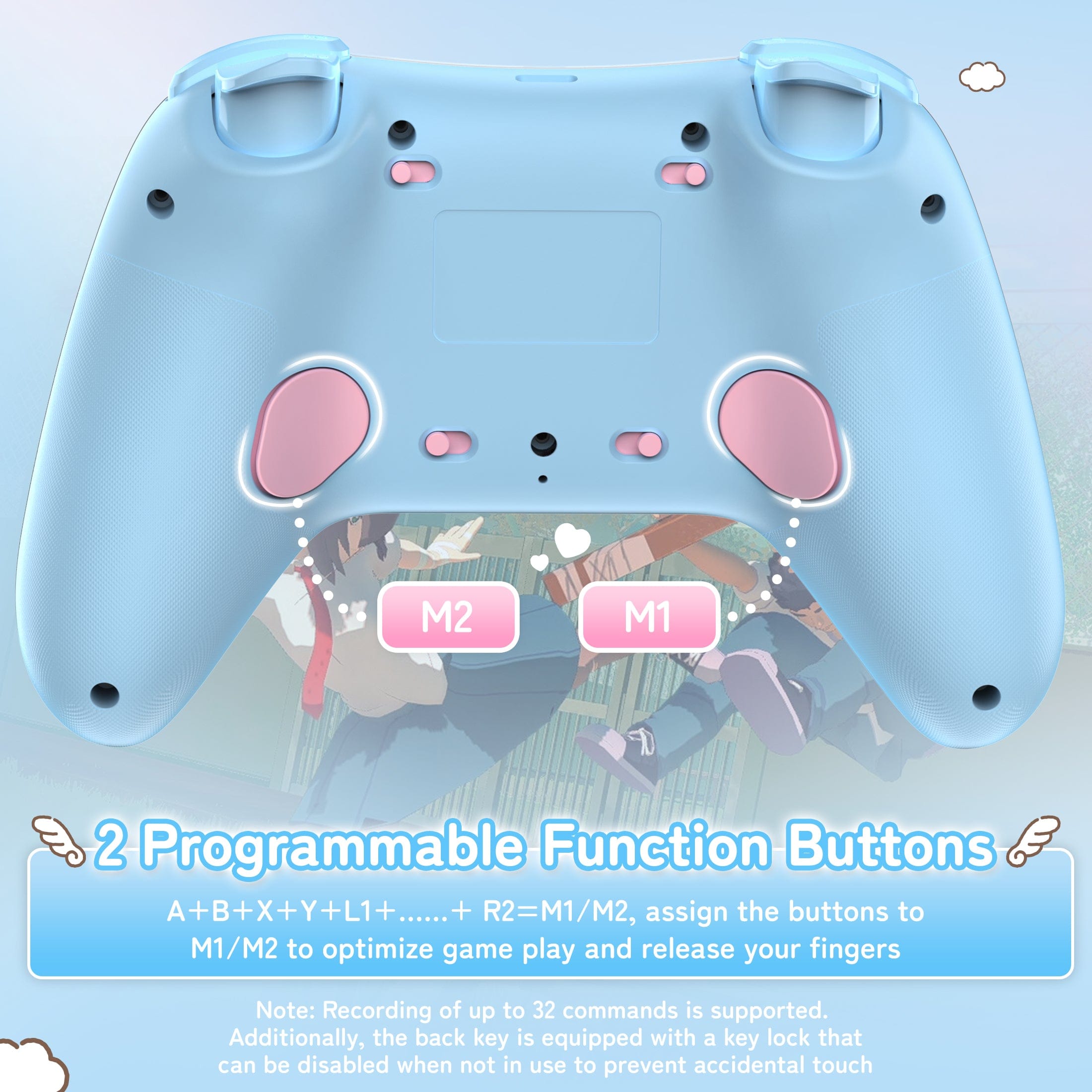 GeekShare Cinnamoroll & Pompompurin Gamepad with Receiver Set For Switch 2/Switch 2017/PC