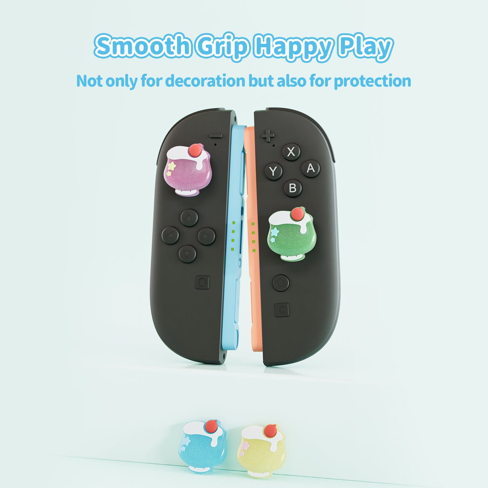 GeekShare Cream Soda Thumb Grip Caps for Switch 2