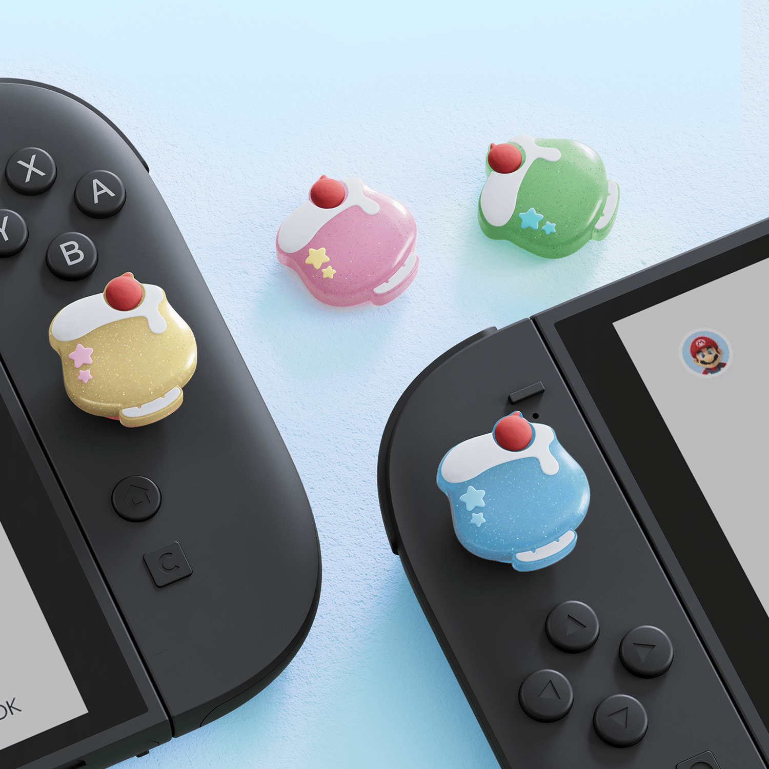 GeekShare Cream Soda Thumb Grip Caps for Switch 2