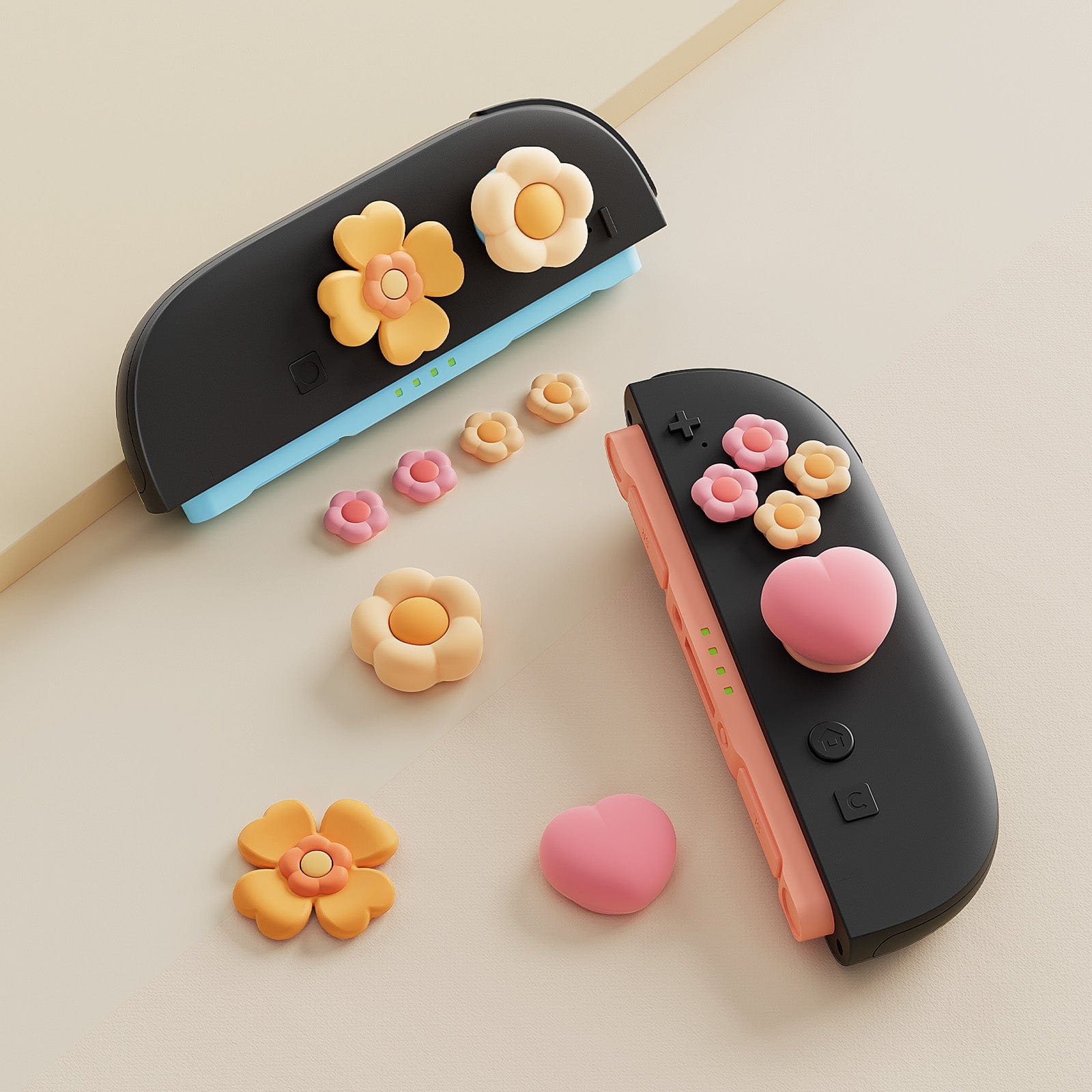 GeekShare Heart Flower Button Caps for Switch 2