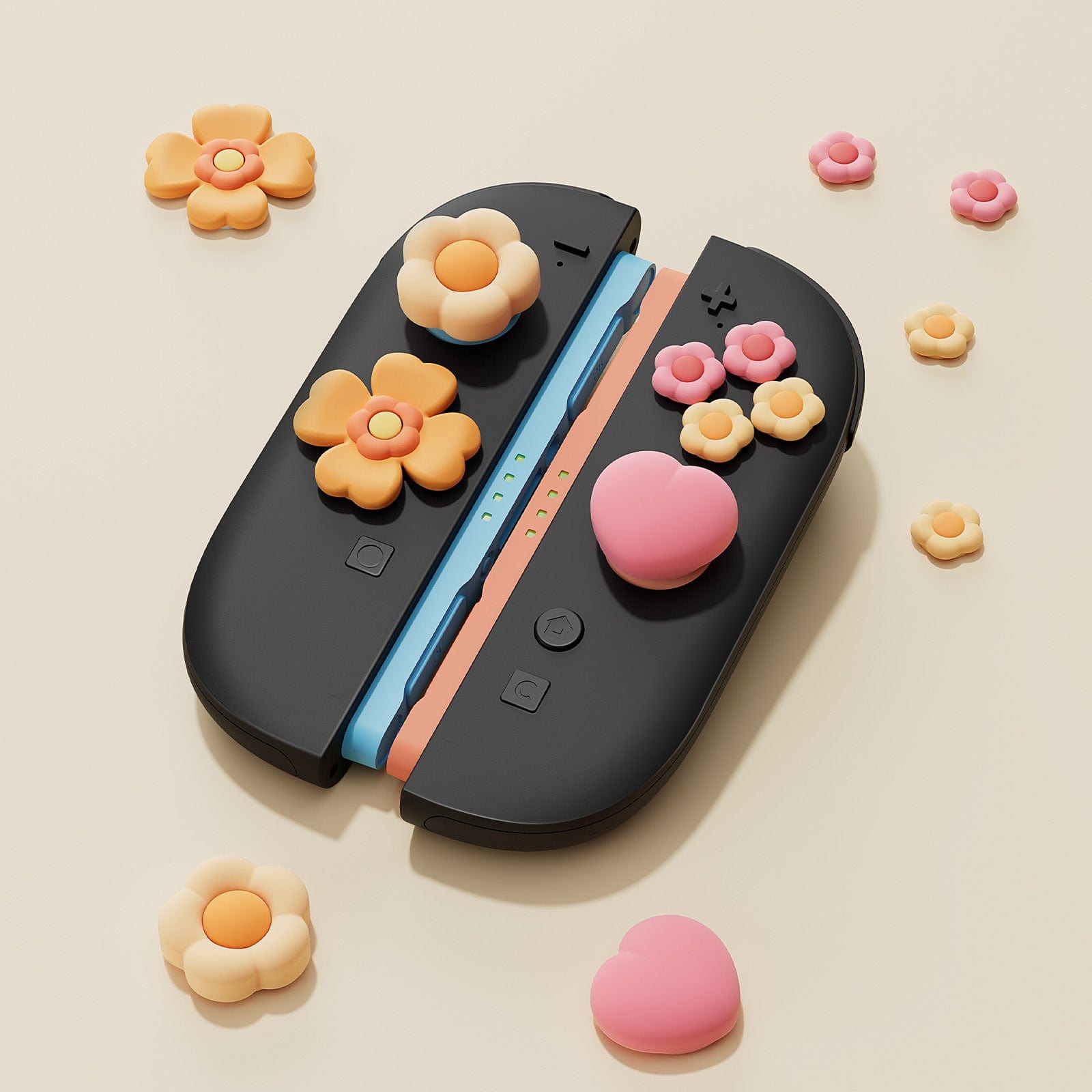 GeekShare Heart Flower Button Caps for Switch 2