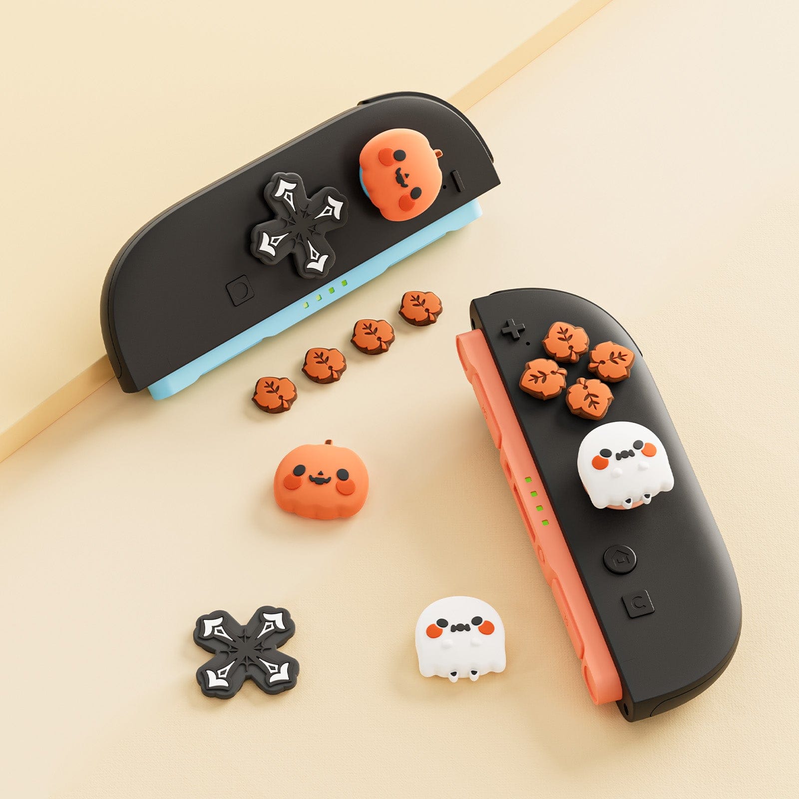 GeekShare jack-o'-lantern Thumb Grip Caps for Switch 2