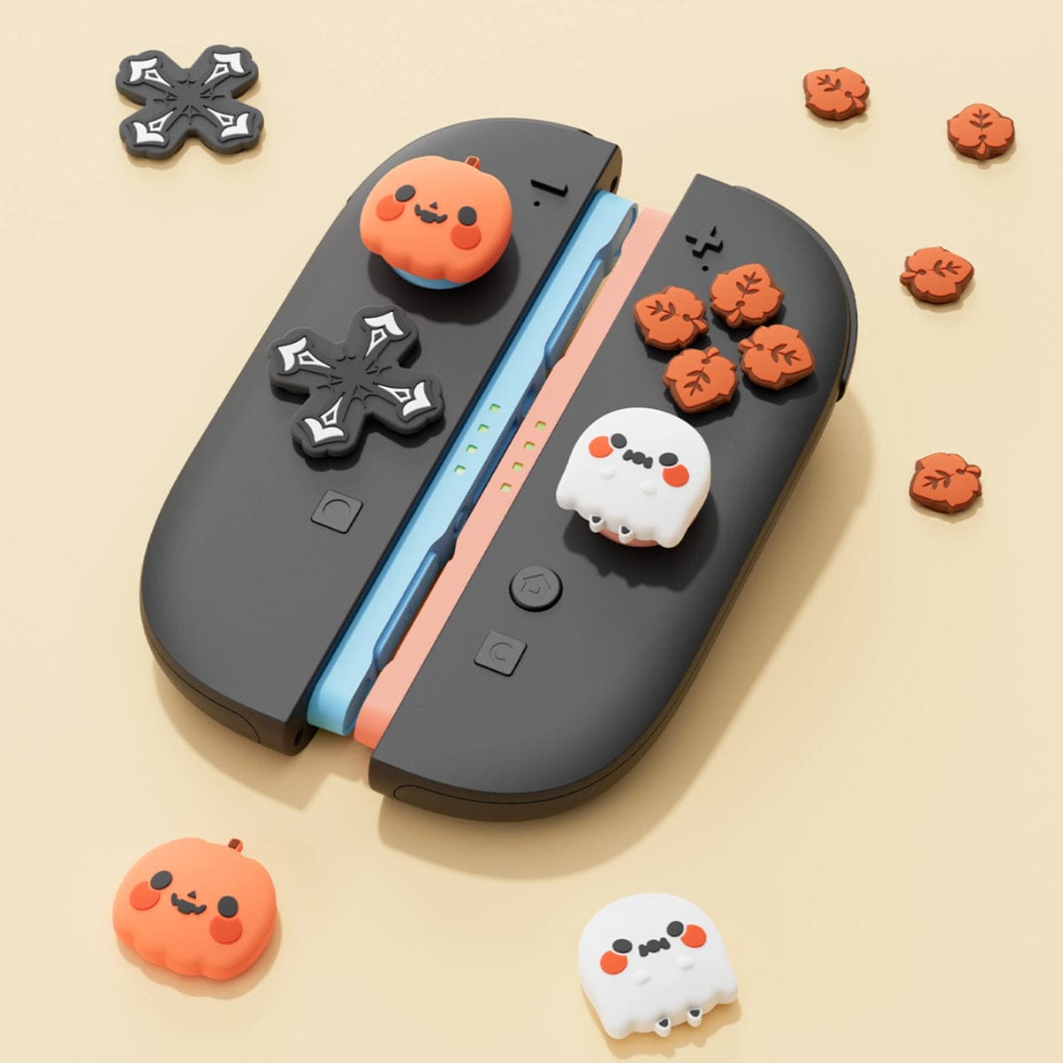 GeekShare jack-o'-lantern Thumb Grip Caps for Switch 2