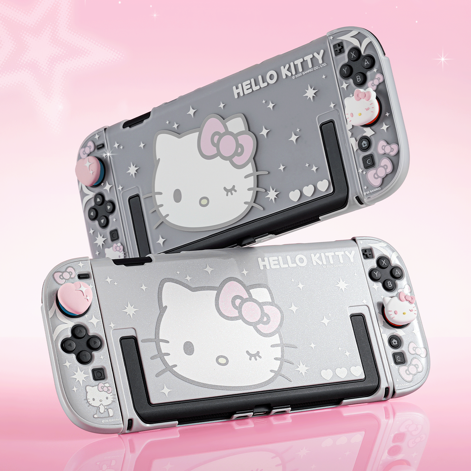Hello Kitty Sparkling Silver Heart Collection for Switch 2