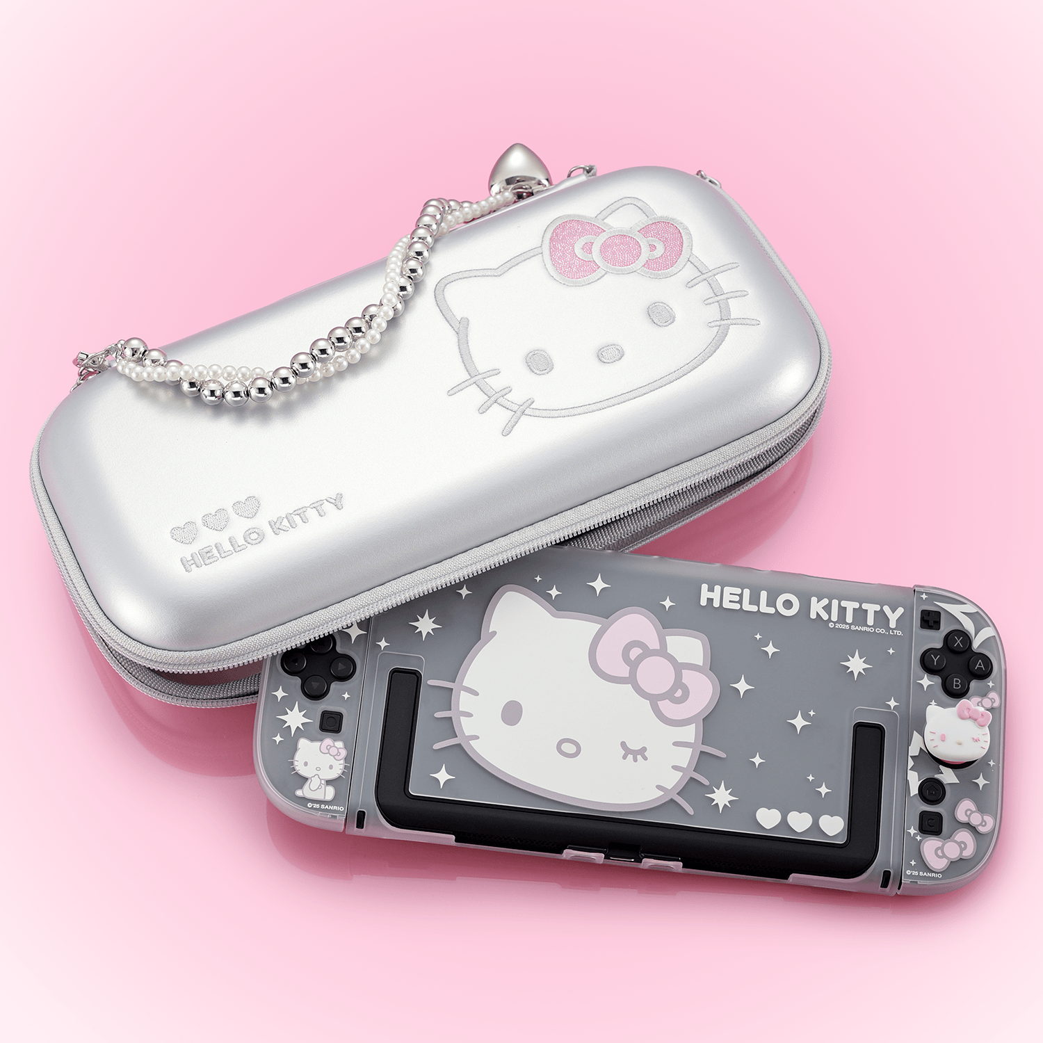 Hello Kitty Sparkling Silver Heart Collection for Switch 2