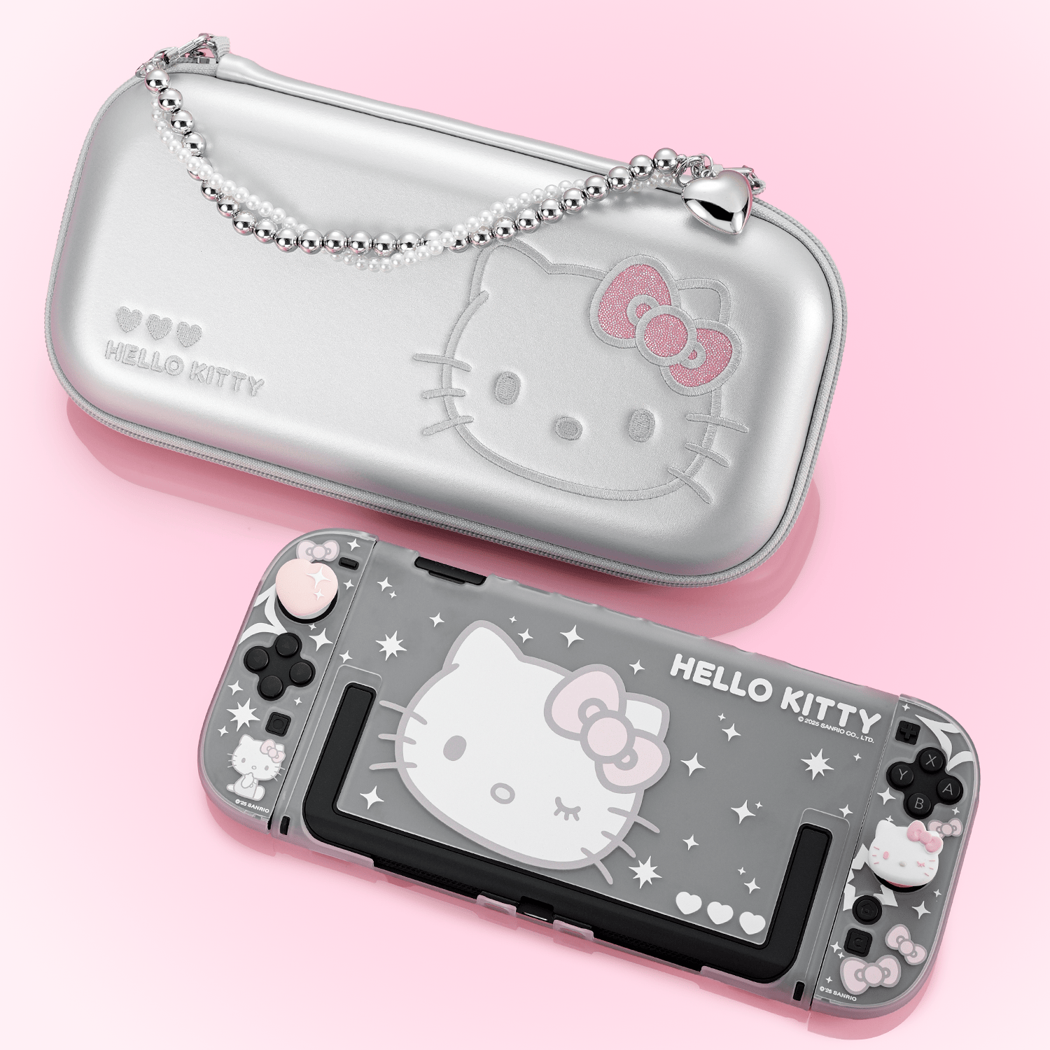 Hello Kitty Sparkling Silver Heart Collection for Switch 2