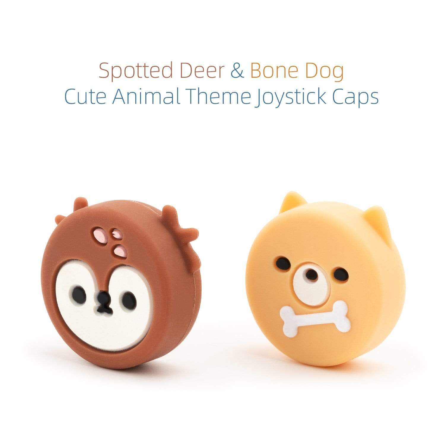 GeekShare  Animal Theme Thumb Grip Caps-Deer&Dog