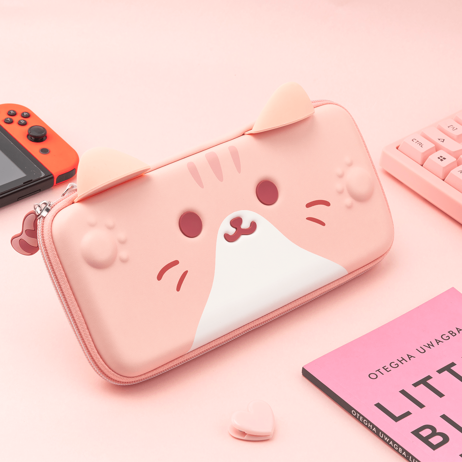 GeekShare Cat Ears Carrying Case for Switch & OLED & Switch 2