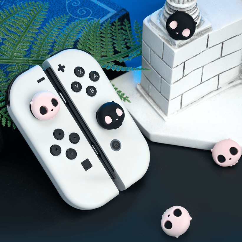 GeekShare Pink Skull Thumb Grips for Switch/PS4/PS5/XBOX/Switch 2