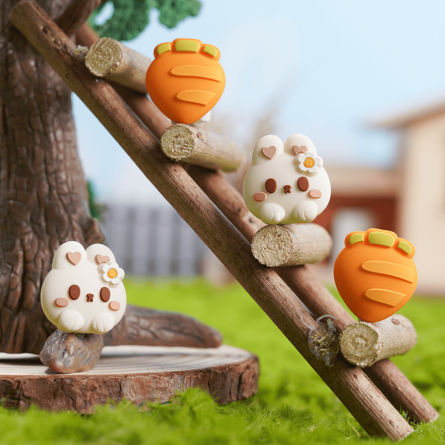 GeekShare Carrot Bunny Thumb Grip Caps for Switch 2