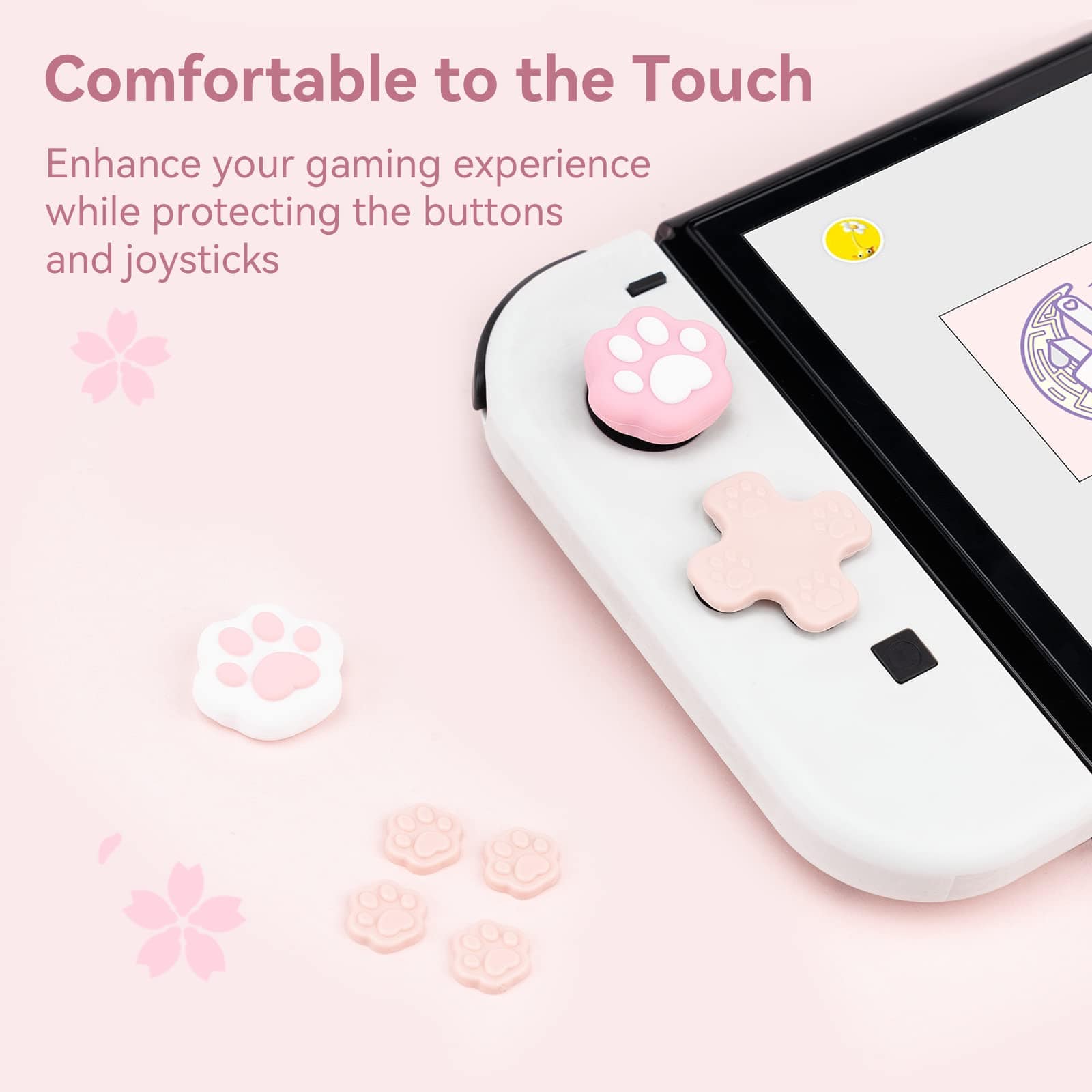 GeekShare Cat Paw Button Caps for  Switch/OLED