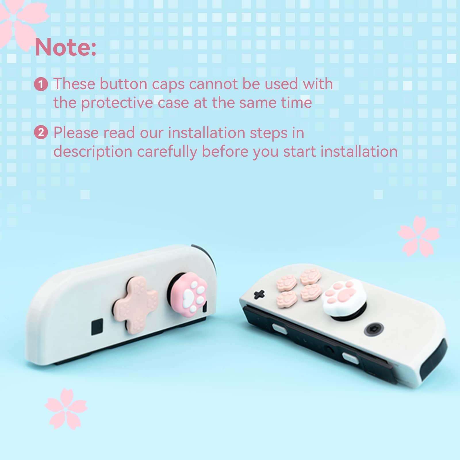 GeekShare Cat Paw Button Caps for  Switch/OLED