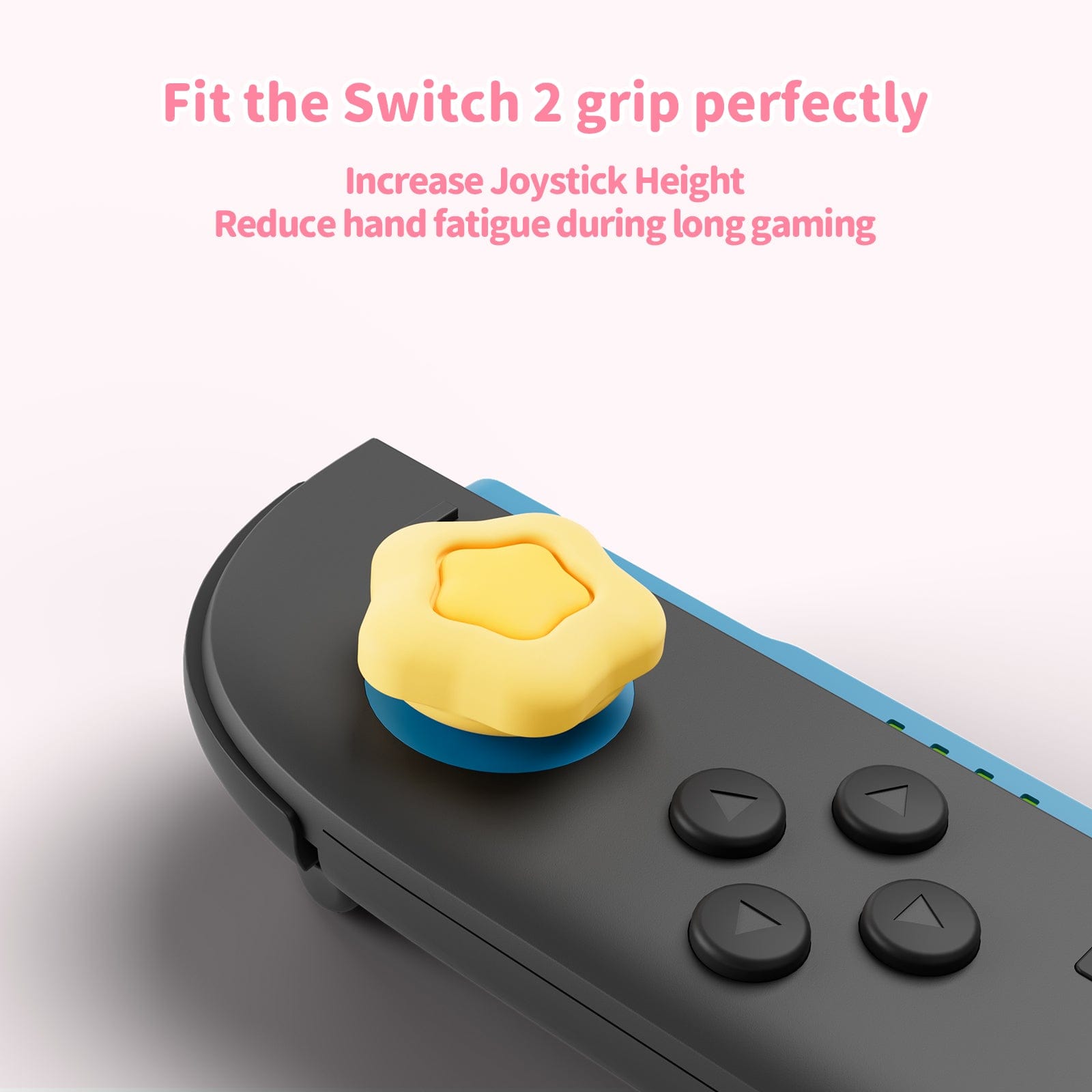 GeekShare Cream Heart Thumb Grips