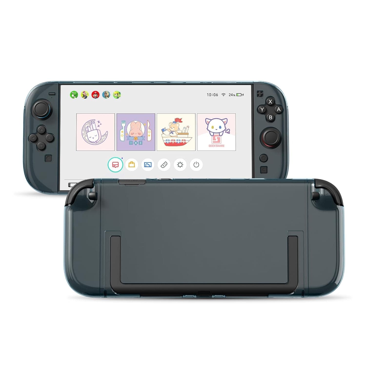 Transparent Protective Case for Switch 2