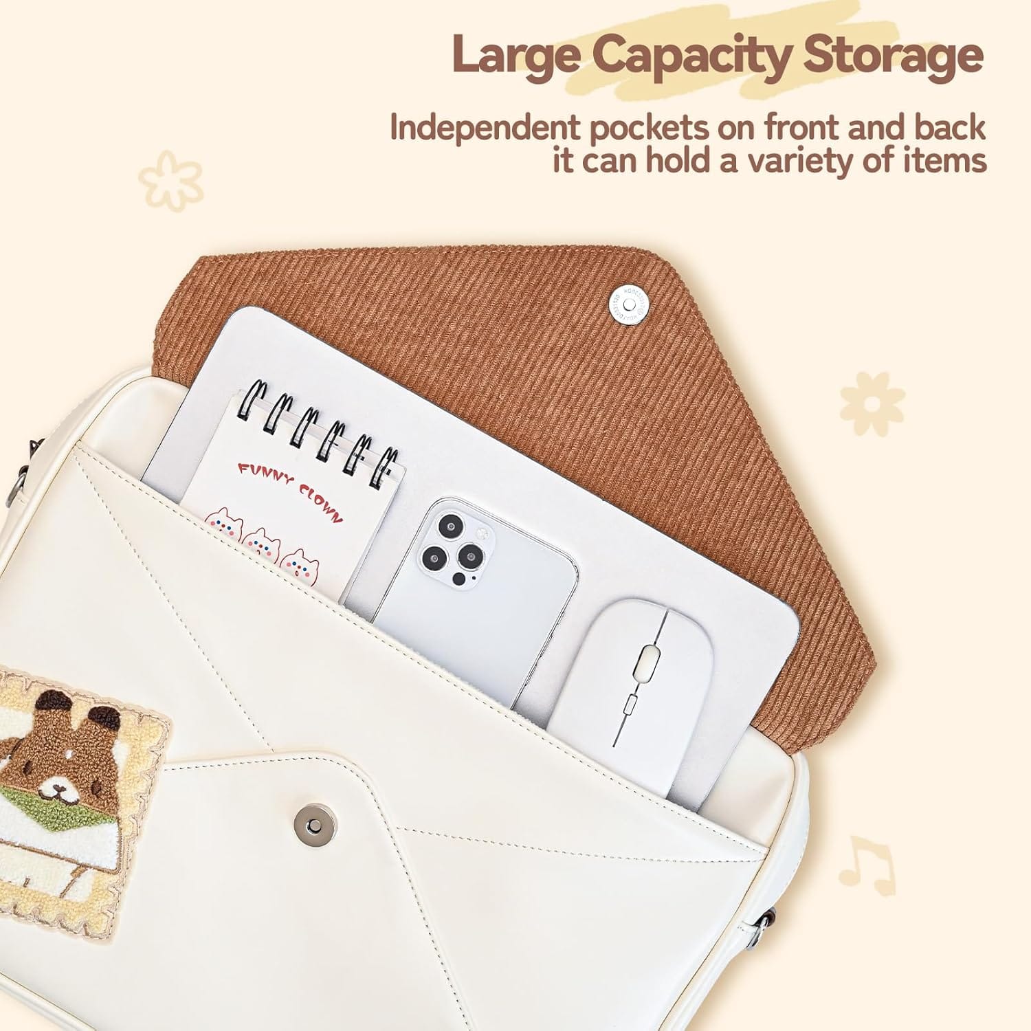 TEAM TIMOTHY Large Capacity 14 Inch Laptop Bag