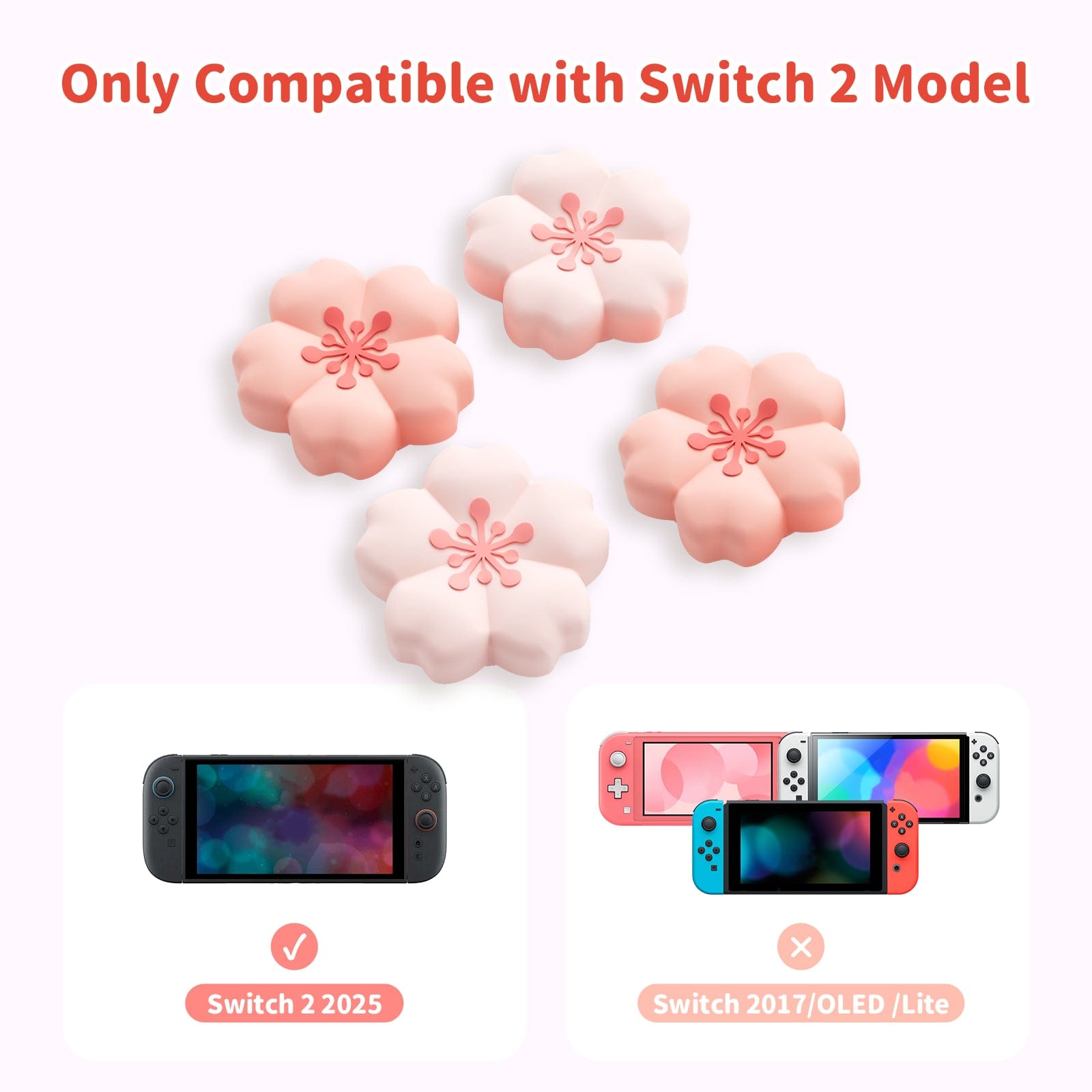 GeekShare Sakura Wagashi Thumb Grip Caps